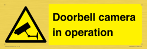 Doorbell camera in operation